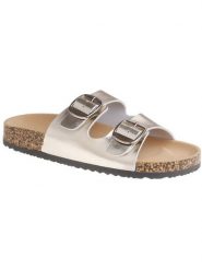 C'M Klapki w kolorze złotym rozmiar: 37. Żółte klapki damskie C'M, bez wzorów, bez obcasa. Za 113.90 zł.