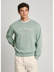 Pepe Jeans Bluza "Aldridge" w kolorze zielonym rozmiar: S. Zielone bluzy bez kaptura męskie Pepe Jeans, s, z bawełny. Za 140.53 zł.