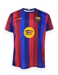 Koszulka kibicowska FC Barcelona 2026-27, wersja premium, replika. Bluzki sportowe damskie FC Barcelona, s, z materiału, bez kołnierzyka, bez ramiączek. Za 229.99 zł.