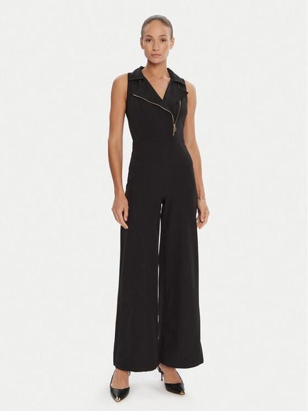 Rinascimento Kombinezon CFC0125599003 Czarny Regular Fit. Czarne kombinezony damskie RINASCIMENTO, xs, bez wzorów, z syntetyku, bez kołnierzyka, bez ramiączek. Za 289.99 zł.