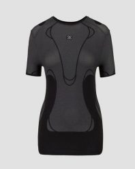 Koszulka damska X-Bionic Xceed Run Perform Shirt X Black X White B124. Czarne topy sportowe damskie X BIONIC, l, bez wzorów, z materiału, bez ramiączek. Za 419.99 zł.