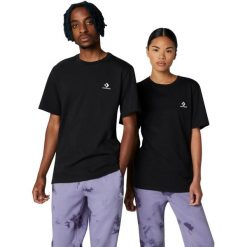 Koszulka Converse Go-To Embroidered Star Chevron, Dla obu płci. Czarne t-shirty damskie Converse, xs, bez wzorów, z bawełny, bez ramiączek. Za 290.00 zł.