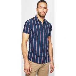 Jack & Jones - Koszula. Niebieskie koszule męskie Jack & Jones, m, bez wzorów, z bawełny, bez kołnierzyka, bez ramiączek. W wyprzedaży za 69.90 zł.