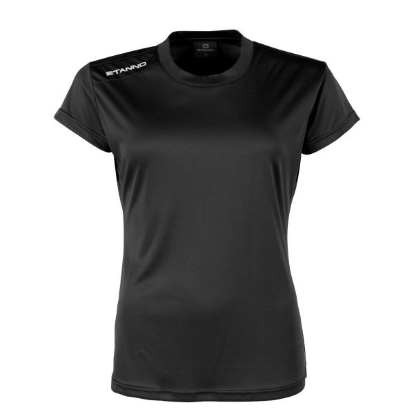 Koszulka damska Stanno Field. Czarne bluzki sportowe damskie STANNO, xl, bez wzorów, bez ramiączek. Za 119.50 zł.