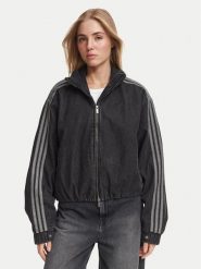 Adidas Kurtka jeansowa Firebird Jacket KT4233 Czarny Regular Fit. Czarne kurtki damskie Adidas, m, bez wzorów, z bawełny, bez kaptura. Za 698.99 zł.