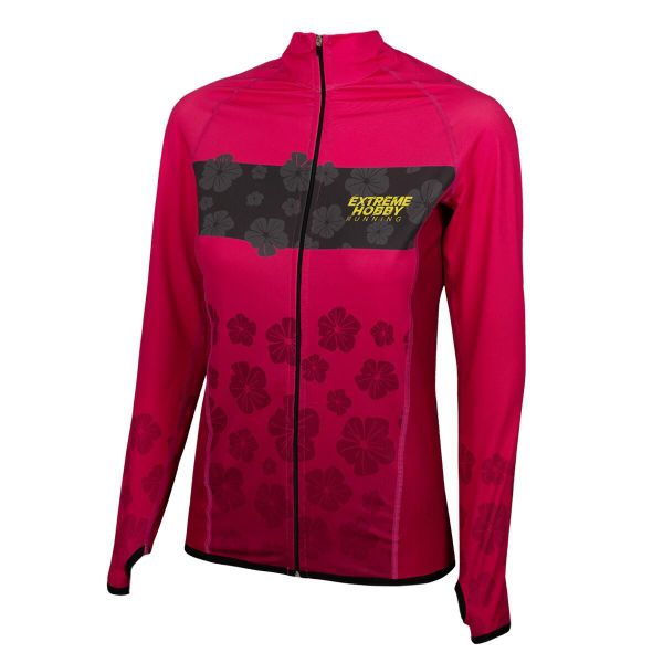 Bluza damska do biegania rozpinana EXTREME HOBBY FLOWERS. Czerwone bluzy bez kaptura damskie EXTREME HOBBY, xs, z elastanu. Za 219.00 zł.