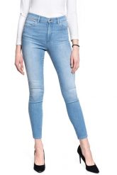 SPODNIE DAMSKIE WRANGLER HIGH RISE SKINNY SOFT CLOUD W27HZI29R 112128152. Spodnie materiałowe damskie Wrangler, bez wzorów, z jeansu. Za 209.99 zł.