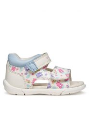 Geox Sandały B Sandal Zapito Girl B556FC 05404 C0270 Biały. Białe sandały dziewczęce Geox, ze skóry, bez zapięcia. Za 179.99 zł.