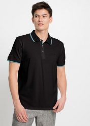 Koszulka polo z piki (3 szt.). Białe koszulki polo męskie bonprix, l, bez wzorów, bez ramiączek. Za 159.99 zł.