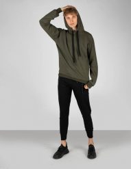 Takeshy Kurosawa Bluza | 83186 | Felpa Hoodie Cappuccio Stampato | Mężczyzna | Wojskowa Zieleń. Zielone bluzy z kapturem męskie Takeshy Kurosawa, m, z bawełny. W wyprzedaży za 329.00 zł.