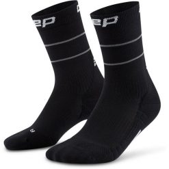 Skarpety kompresyjne CEP Compression Pro Reflective 2.0 Mid Cut. Czarne skarpetki męskie CEP, bez wzorów. Za 166.00 zł.