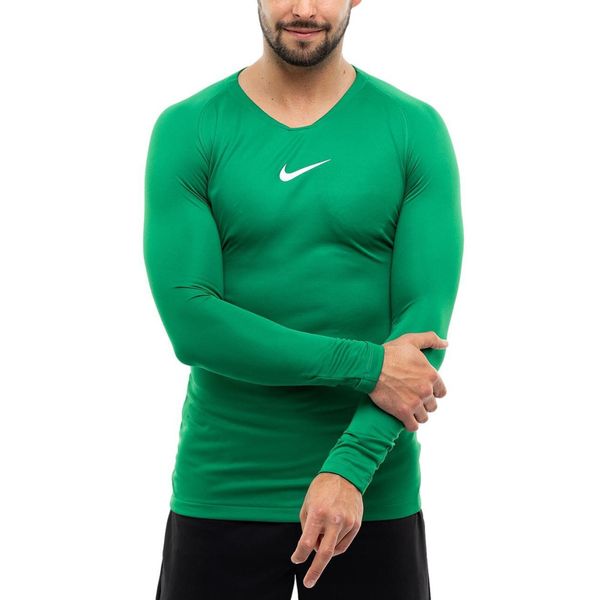 Koszulka Termoaktywna Mężczyzna Nike Długi Rękaw Longsleeve Dry Park roz. XL. Zielone bielizna termoaktywna męska Nike, m, bez wzorów, z materiału. Za 83.99 zł.