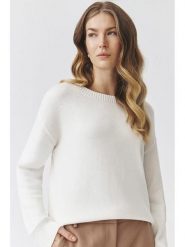 TATUUM Sweter "Joel" w kolorze białym rozmiar: XL. Białe swetry klasyczne damskie Tatuum, xl, bez kołnierzyka. Za 148.61 zł.