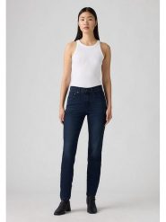 Levi's Dżinsy "724" - Regular fit - w kolorze granatowym rozmiar: W28/L28. Niebieskie jeansy damskie Levi's, z podwyższonym stanem. Za 242.45 zł.