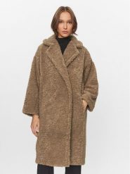 Deha Kożuch D93551 Brązowy Regular Fit. Brązowe futra damskie Deha, m. Za 1,199.00 zł.