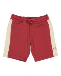 Spodenki dresowe dla Chłopcy KNOWLEDGE AERA Czerwony. Czerwone szorty męskie Quiksilver, z bawełny, bez kołnierzyka. Za 55.00 zł.