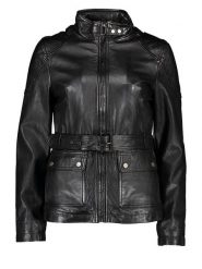7eleven Skórzana kurtka "Kati" w kolorze czarnym rozmiar: 38. Czarne kurtki damskie 7eleven, bez wzorów, ze skóry, bez kaptura. Za 361.99 zł.