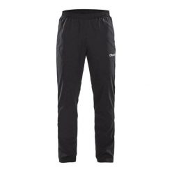 Spodnie do biegania Craft pro control woven. Czarne spodnie materiałowe męskie Craft, bez wzorów, z gumy. Za 188.90 zł.