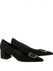 Högl Skórzane czółenka "Harriet" w kolorze czarnym rozmiar: 38,5. Czarne czółenka damskie HÖGL, bez wzorów, bez obcasa. Za 353.27 zł.