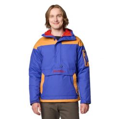 Kurtka puchowa męska Columbia Challenger II Ins Pullover. Niebieskie kurtki męskie Columbia, m, bez wzorów, z puchu, sportowe, bez kaptura. Za 529.99 zł.