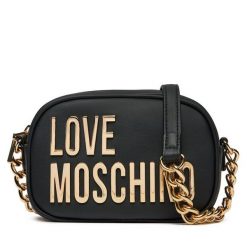 Torebka LOVE MOSCHINO. Czarne listonoszki damskie Love Moschino, bez wzorów, bez dodatków. Za 519.99 zł.