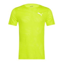 Koszulka do biegania męska PUMA Run Ultraspun. Zielone t-shirty sportowe męskie Puma, m, bez ramiączek, do biegania. Za 189.99 zł.
