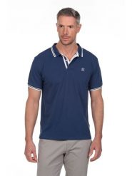 The Time of Bocha Koszulka polo w kolorze granatowym rozmiar: XL. Niebieskie koszulki polo męskie The Time of Bocha, xl, bez wzorów, z bawełny, bez ramiączek. Za 104.99 zł.