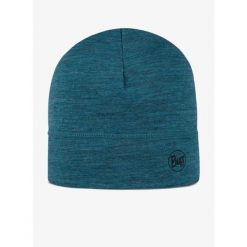 Czapka termoaktywna Buff Lightweight Merino Beanie - solid teal. Niebieskie czapki męskie Buff. Za 129.99 zł.