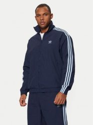 Adidas Bluza adicolor Firebird JP1253 Granatowy Loose Fit. Niebieskie bluzy bez kaptura męskie Adidas, m, z syntetyku. Za 299.99 zł.