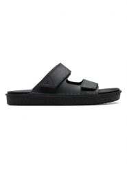 Clarks Skórzane klapki "Litton" w kolorze czarnym rozmiar: 40. Czarne klapki i japonki męskie Clarks. Za 188.85 zł.