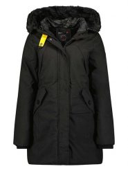 Geographical Norway Parka "Cherifa" w kolorze czarnym rozmiar: S. Czarne parki damskie Geographical Norway, s, z aplikacjami. Za 276.71 zł.
