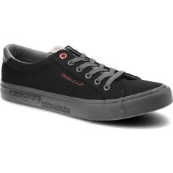 Czarne Trampki Cross Jeans Modne Buty Męskie. Czarne trampki i tenisówki męskie Cross Jeans, z aplikacjami, z jeansu, bez zapięcia. Za 139.00 zł.