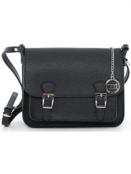 Mia Tomazzi Skórzana torebka "Ontani" w kolorze czarnym - 26 x 18 x 9 cm rozmiar: onesize. Czarne torebki klasyczne damskie Mia Tomazzi, bez wzorów, z materiału, bez dodatków. Za 260.99 zł.