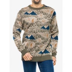 Sweter męski Kavu Highline. Zielone swetry męskie KAVU, m, bez wzorów, bez kołnierzyka. Za 261.99 zł.
