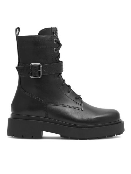 Lasocki Trapery RST-648-01 Czarny. Czarne trapery damskie Lasocki, ze skóry, bez obcasa. Za 299.99 zł.