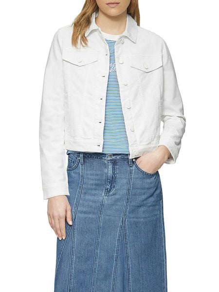 S.Oliver Kurtka dżinsowa w kolorze białym rozmiar: 40. Białe kurtki damskie S.Oliver, s, bez wzorów, bez kaptura. Za 130.99 zł.