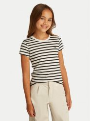 Calvin Klein Jeans Komplet 2 t-shirtów IG0IG02799 Beżowy Slim Fit. Brązowe spodnie dziewczęce Calvin Klein Jeans, z bawełny. Za 119.99 zł.