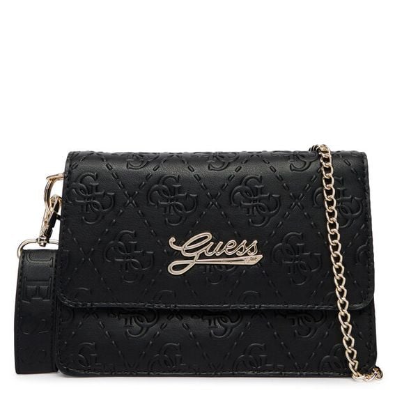 Torebka Guess. Czarne torebki klasyczne damskie Guess, z aplikacjami, bez dodatków. Za 260.99 zł.