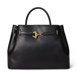 Torebka LAUREN RALPH LAUREN. Czarne torebki klasyczne damskie Lauren Ralph Lauren, bez wzorów, bez dodatków. Za 2,199.00 zł.