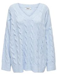 ONLY Sweter w kolorze błękitnym rozmiar: M. Niebieskie swetry klasyczne damskie Only, m, bez kołnierzyka. Za 127.35 zł.
