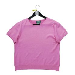 Second life - Damski różowy sweter - Stan dobry. Czerwone golfy damskie Ralph Lauren, bez wzorów, bez ramiączek. Za 51.08 zł.