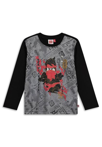 Koszulka długi rękaw Chłopięca LEGO Ninjago Taj221 Czarna. Czarne koszulki męskie z długim rękawem LEGO, z bawełny. Za 69.99 zł.