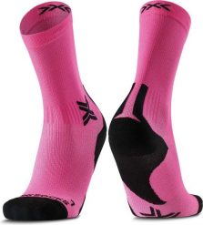 Skarpety unisex X-Socks RUN DISCOVER CREW FLUO PINK/X BLACK P140. Czerwone skarpetki damskie X-Socks, bez wzorów. Za 94.99 zł.