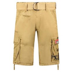 Bermudy Geographical Norway PASTEQUE EO MEN 063 beżowy męska (SX1425H/GNO-Beige). Brązowe szorty męskie Geographical Norway, bez wzorów, sportowe. Za 149.00 zł.
