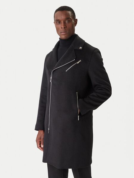 KARL LAGERFELD Płaszcz wełniany 455015 554751 Czarny Regular Fit. Czarne płaszcze męskie Karl Lagerfeld, na zimę, m, bez wzorów, z syntetyku. Za 2,219.00 zł.