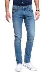 LEE SPODNIE MĘSKIE LUKE ZIP POCKET MID DIAMOND L72GCVFU 112119652. Niebieskie spodnie materiałowe męskie Lee, bez wzorów, z jeansu. W wyprzedaży za 129.99 zł.
