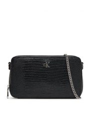 Calvin Klein Torebka Lizard Embossed Lthr Mini Wallet LV04F1071G Czarny. Czarne torebki klasyczne damskie CALVIN KLEIN, bez wzorów, ze skóry, wizytowe, bez kołnierzyka, bez ramiączek. Za 239.99 zł.
