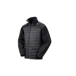 Kurtka softshell pikowana Result Compass. Czarne kurtki damskie RESULT, xl, bez wzorów, z materiału, bez kaptura. Za 195.45 zł.