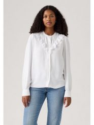 Levi's Bluzka w kolorze białym rozmiar: L. Białe bluzki damskie Levi's, l, bez wzorów, z bawełny, bez kołnierzyka, bez ramiączek. Za 131.12 zł.