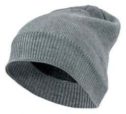 Popielata Męska Jesienno-Zimowa Czapka, Ciepła, Uniwersalny Rozmiar, z Kożuchem. Szare czapki męskie Pako Jeans, na zimę, bez wzorów, ze splotem. Za 35.00 zł.
